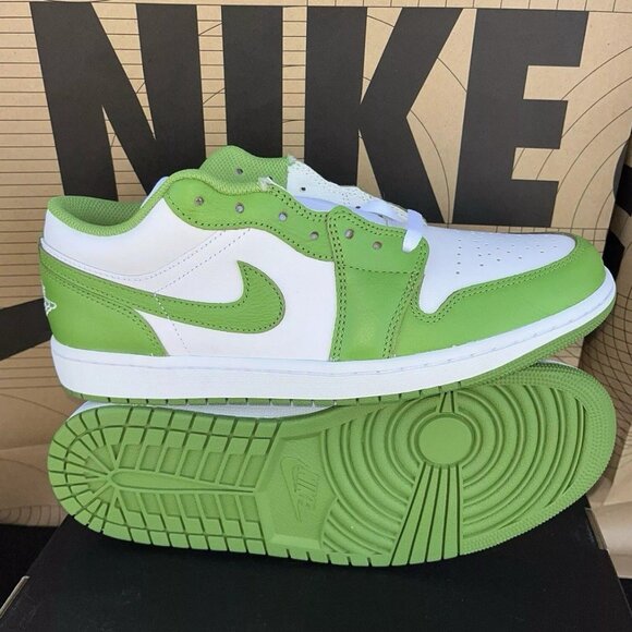 NEW Nike Air Jordan 1 Low SE White Chlorophyll Lightning HF4823-100 Size 12 - Picture 5 of 6
